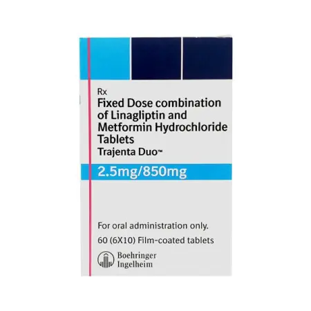 buy genuine drugs brand jentadueto trajenta duo 2.5 mg 850 mg tablet boehringer ingelheim.