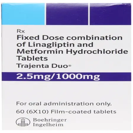 buy genuine drugs brand jentadueto trajenta duo 2.5 mg 1000 mg tablet boehringer ingelheim.